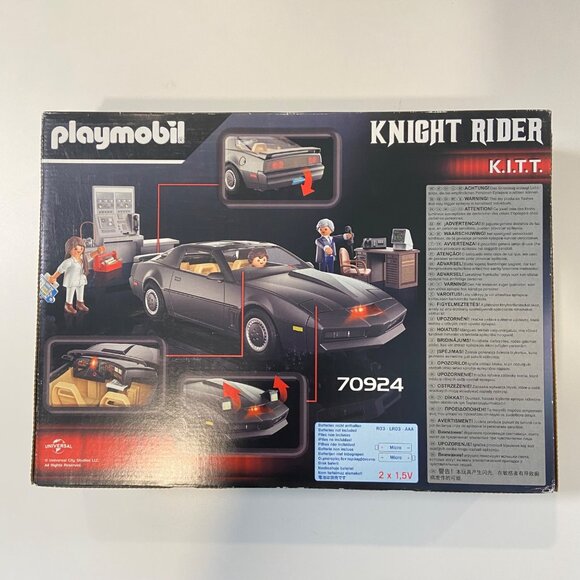 Playmobil Knight Rider K.I.T.T. 70924 53-Piece Set With Figures & Accessories Fo - Picture 3 of 11